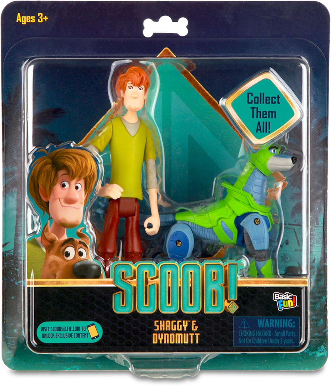 Scoob! Shaggy and Dynomutt Exclusive Figure Set, Basic Fun!