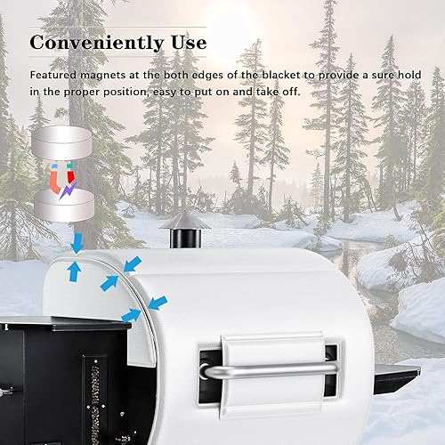 Miniatura 4 de Uniflasy Manta térmica con aislamiento térmico para Camp Chef de 24 pulgadas, Woodwind y SmokePro Classic 24 pulgadas, parrilla de pellets SmokePro