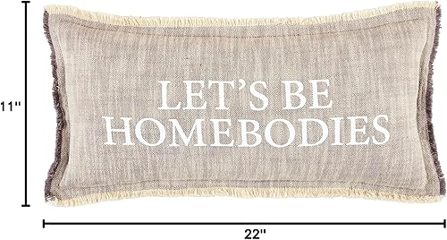 Miniatura 3 de Mud Pie Almohada Homebody, 22 x 11 pulgadas, Let's Be