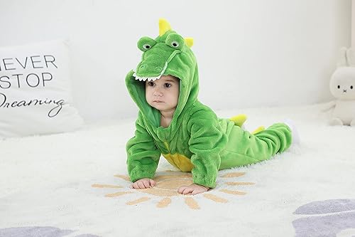 Miniatura 9 de TONWHAR - Mameluco con capucha, fantástico disfraz infantil de varios animales, como tigre o dinosaurio