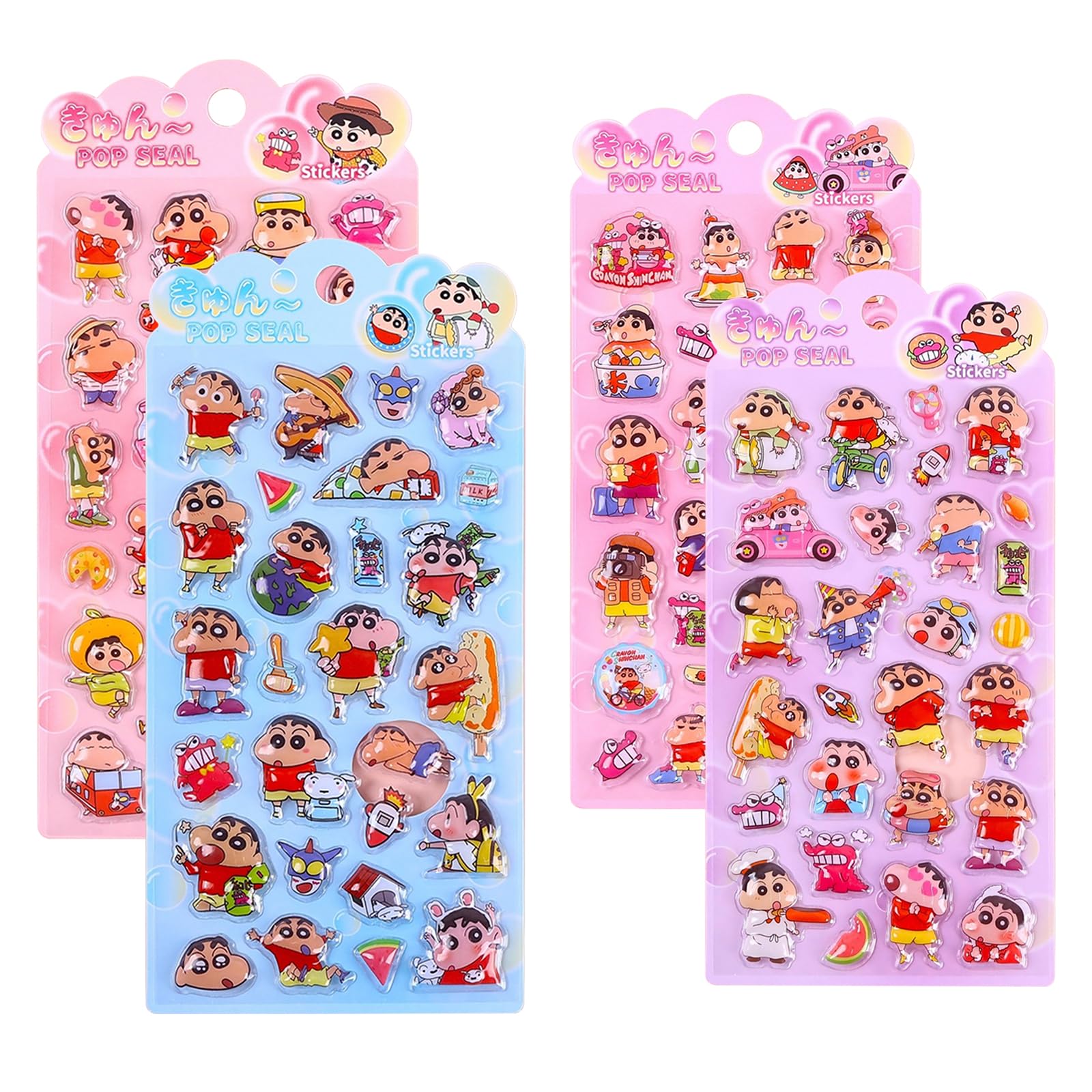 Amazon | 【2枚セット】シール ぷっくりシール 3D立体 立体ステッカー