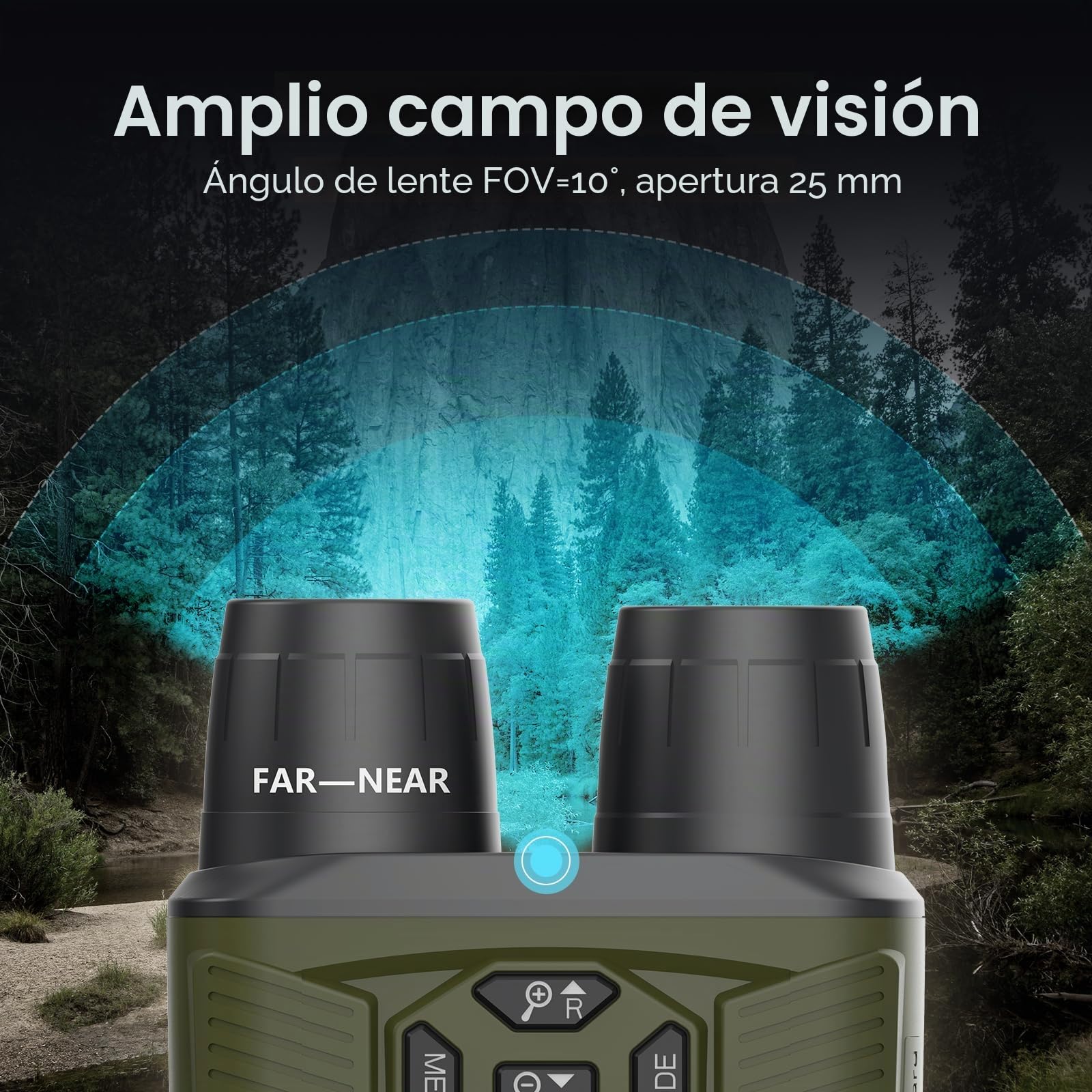 Svbony Juego de Binoculares de Visión Nocturna, Zoom 8X, 3" HD Infrarrojo Alto Vídeo 4K e Imagen 36MP, 5000mAh Recargable Bisel de Visión Nocturna, Gemela Nocturna para Caza con Tarjeta TF 32 GB
