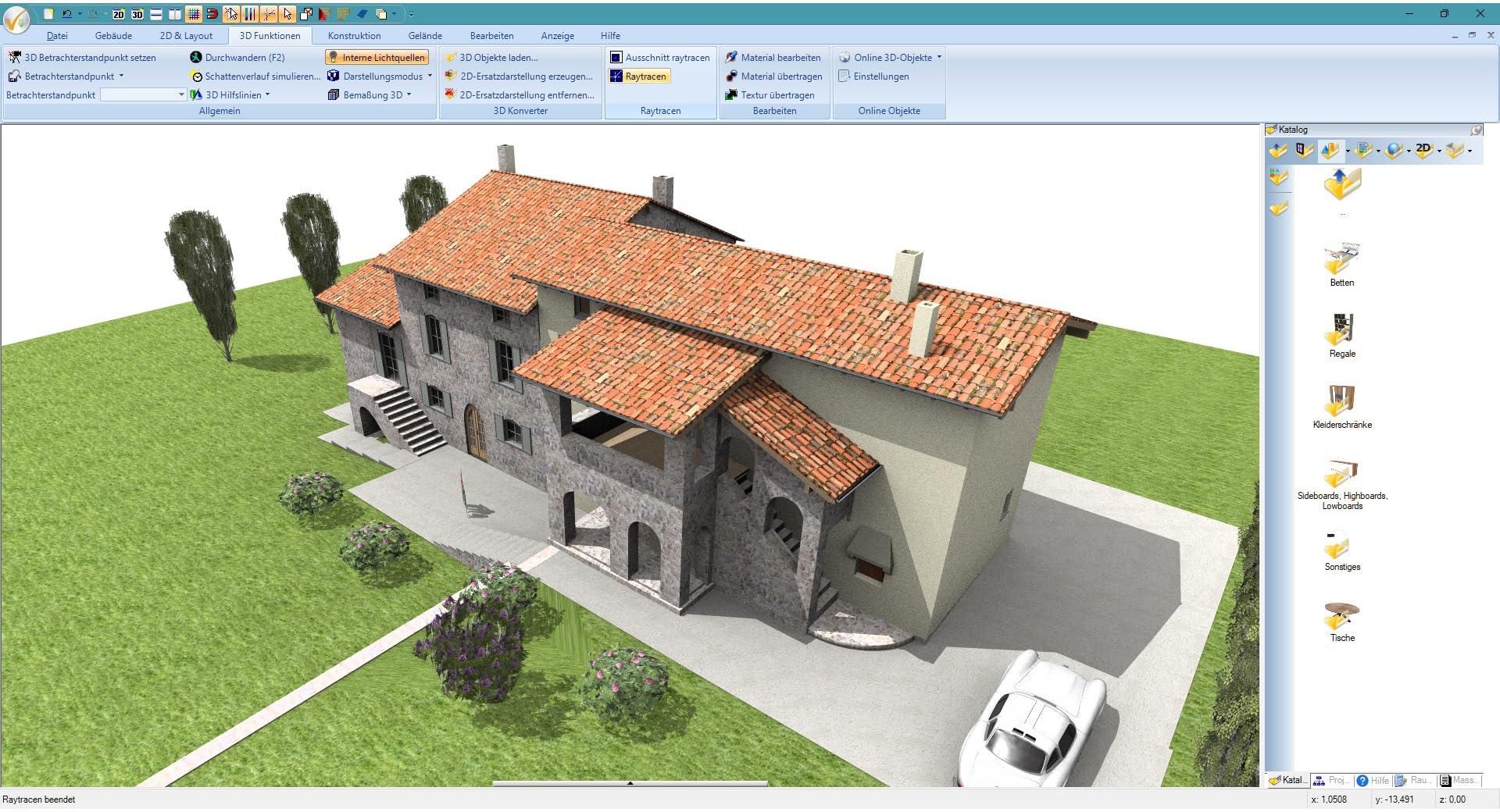 3D CAD 14 Professional - Software für professionelle Bau- und Haus-Planung in 3D und 2D mit Elektroplanung für Win 11, 10