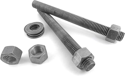 Miniatura 2 de Moxon 773932 - Kit de accesorios de tornillo de banco con 2 varillas roscadas de 8 pulgadas x 3/4-10, 2 asas fundidas de 4-1/2 pulgadas y 4 tuercas