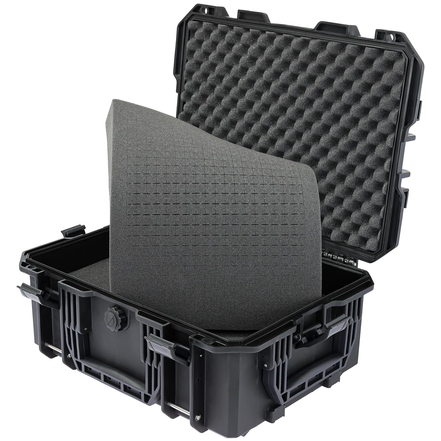 HMF 15401-02 Outdoor Kamerarucksack mit Rasterschaumstoff, Fotorucksack groß | 47,5 x 38 x 22,5 cm