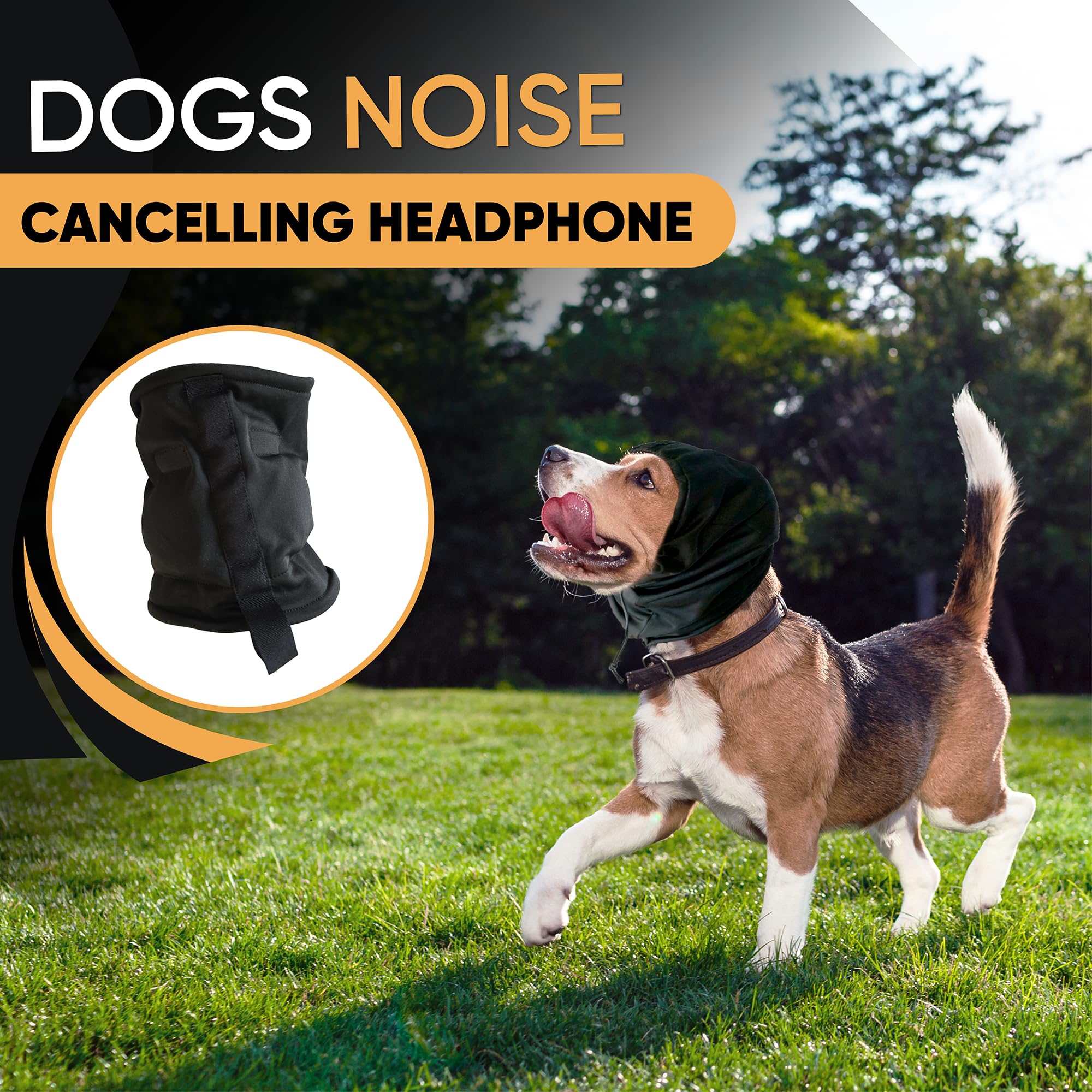 CHOMIN PRO Calming Hoodie for Dogs, 29dB NRR Noise Protection (Size XL), Noise Cancelling Headphones for Dogs, Dog Ear Protection from Thunder, Fireworks, Vacuums 1