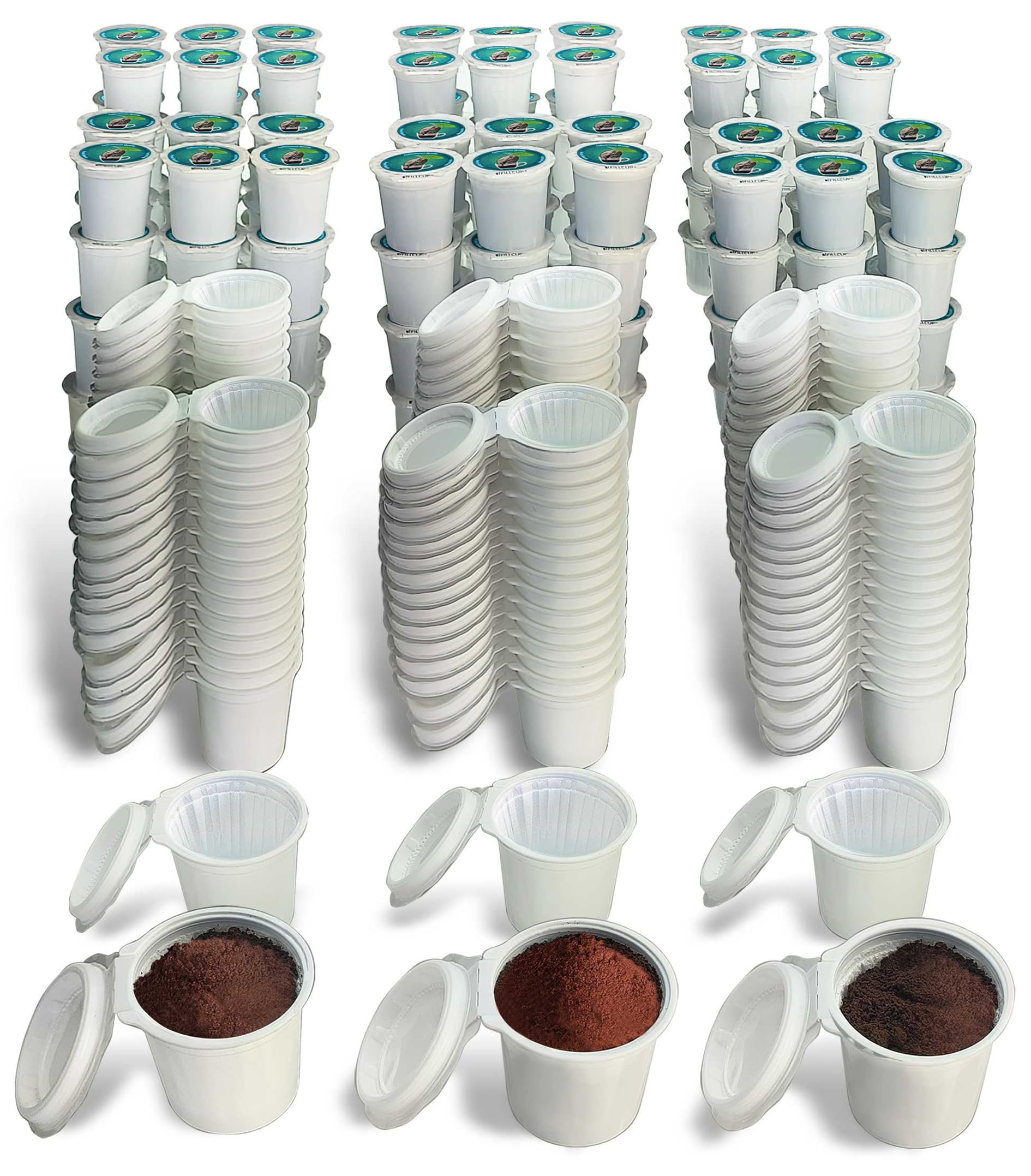 240 tazas K recargables iFillCup – Filtro ultrafino para una infusión increíblemente rica sin sedimentos, filtro DeepBrew con capacidad para un 50% más de café, compatibilidad universal para cafeteras