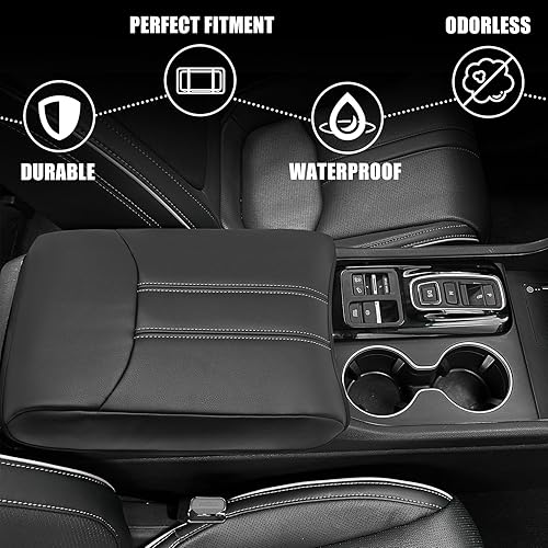 Miniatura 4 de Muslogy Funda de consola central compatible con Honda Pilot 2023 2024 2025, 2024-2026 RidgelinePassport Accesorios para reposabrazos, tapa, cojín