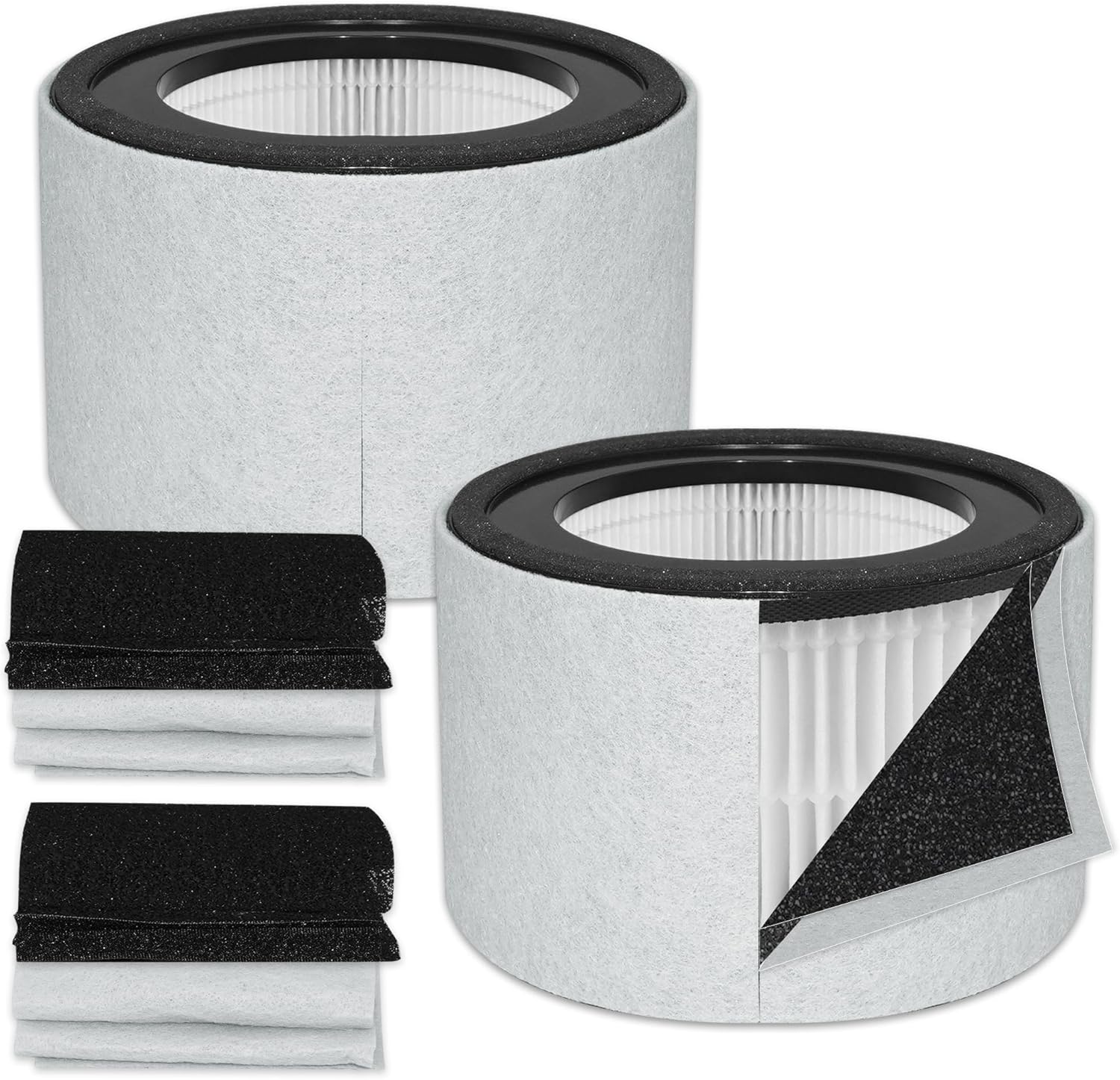 Z-2000 Replacement Filter Compatible with TruSens Z-2000 Air Purifier, 3-in-1 HEPA Air Cleaner, with 2 H13 HEPA Filters + 4 Carbon Filters + 4 Pre-Filters (Medium)