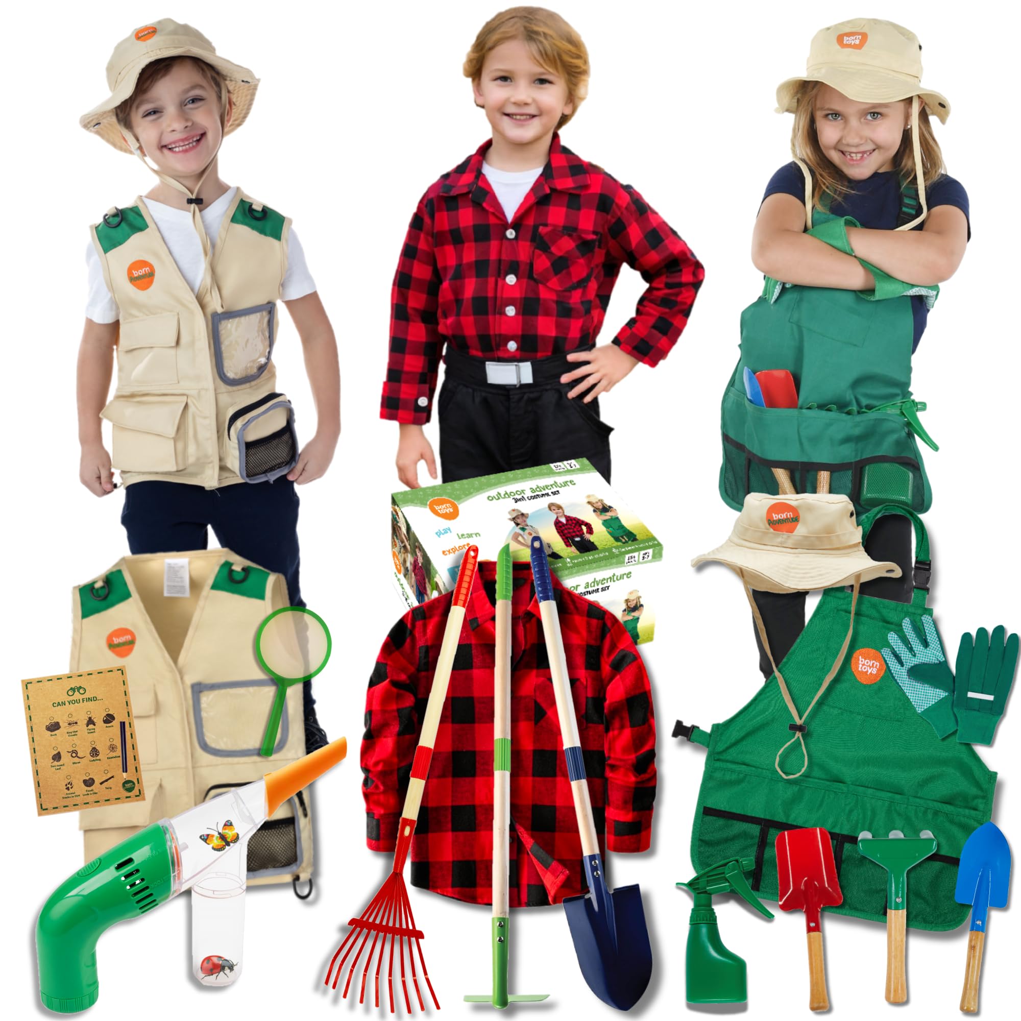 Born Toys Kids Pretend Play Costume Set for Boys & Girls