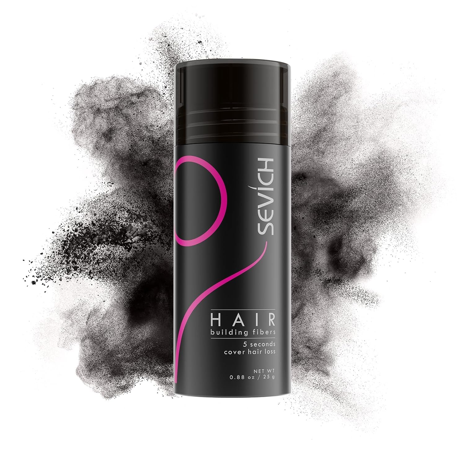 SEVICH Hair Fibers for Thinning Hair, Hair Building Fibers Instantly Thicker & Fuller Look,Hair Powder for Men & Women 25g Medium Brown