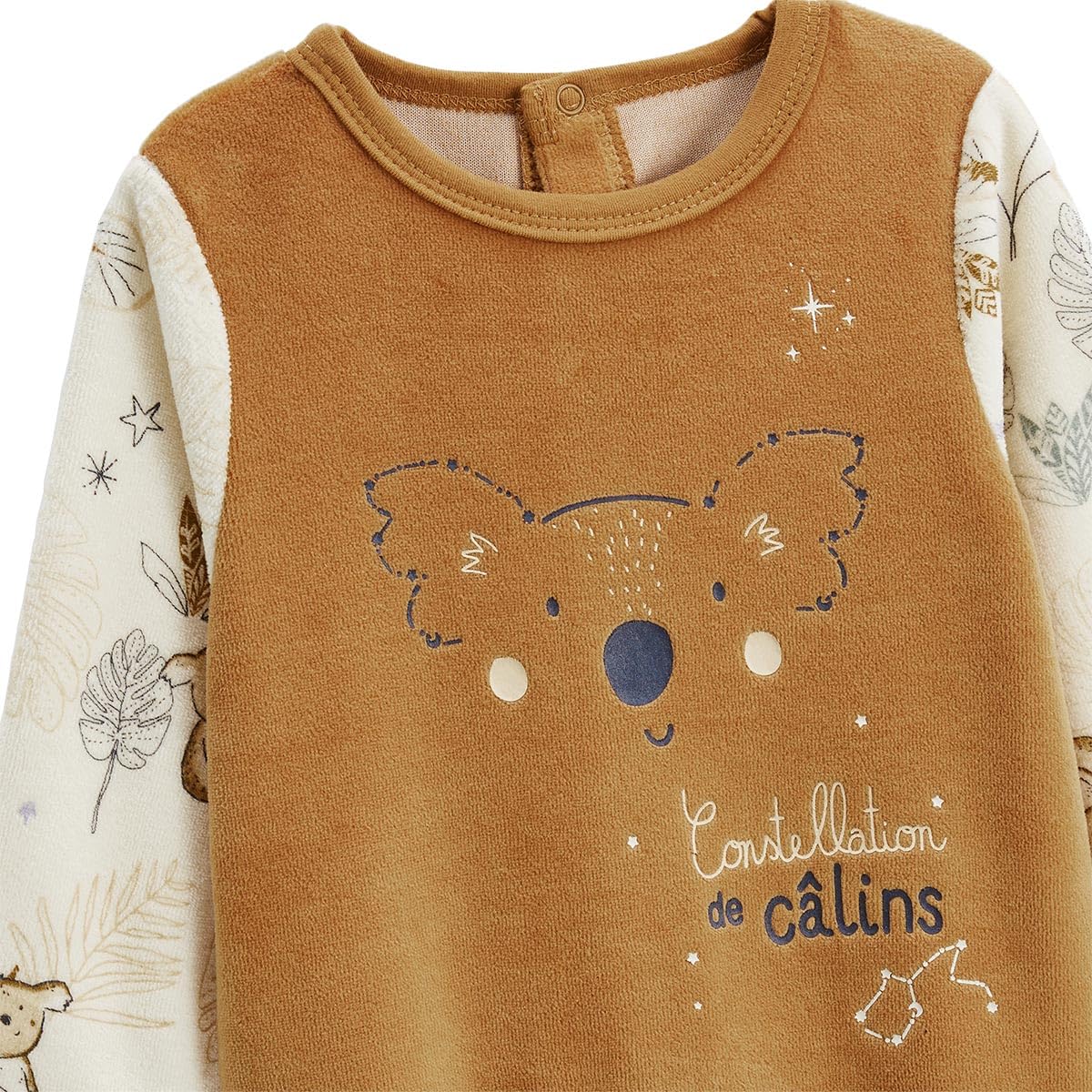 Petit Béguin - Lot de 2 Pyjamas bébé en Velours Constellation