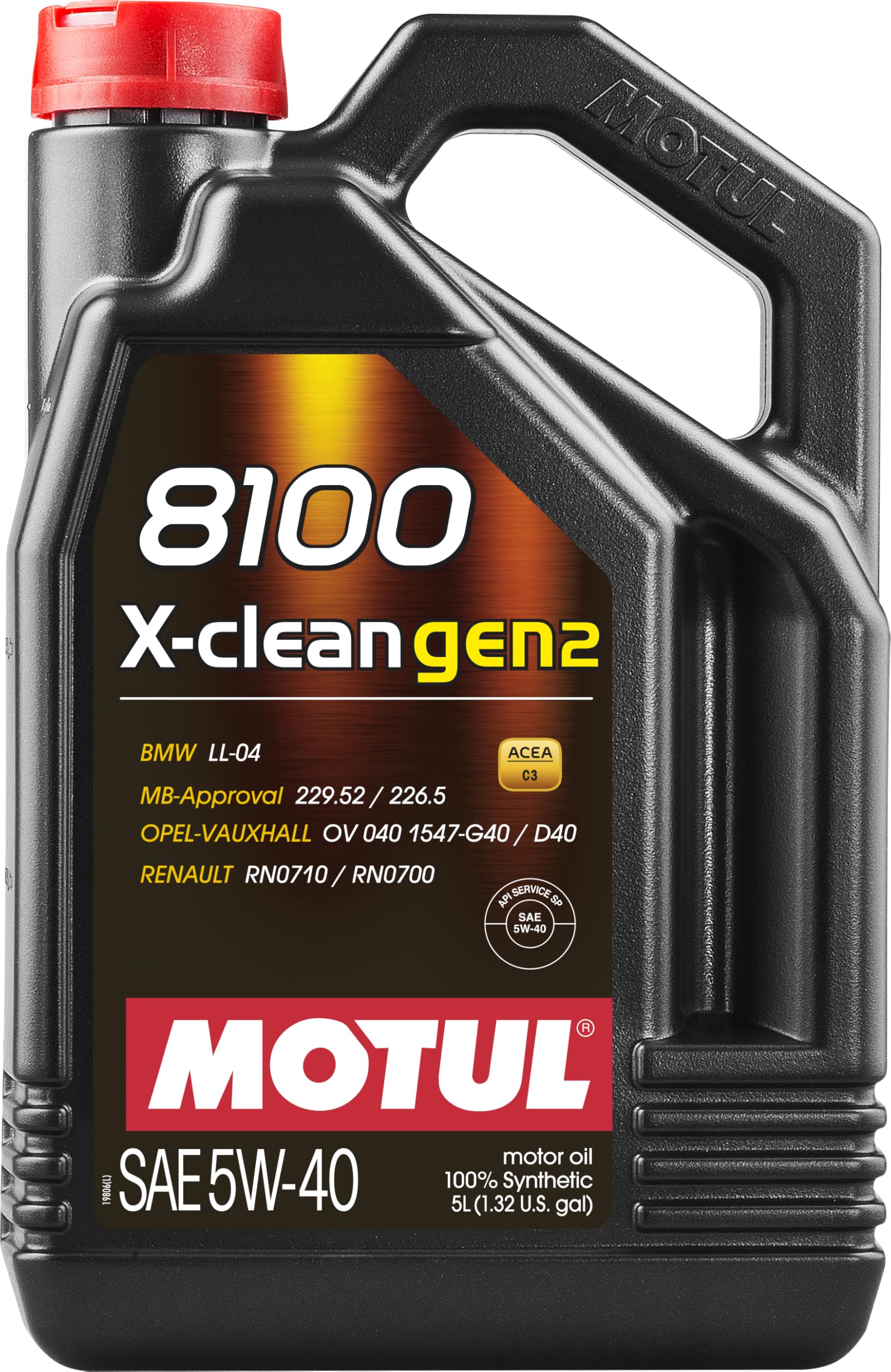 Amazon.com: Motul 8100 X-clean Gen2 5W-40 Full Synthetic Motor Oil