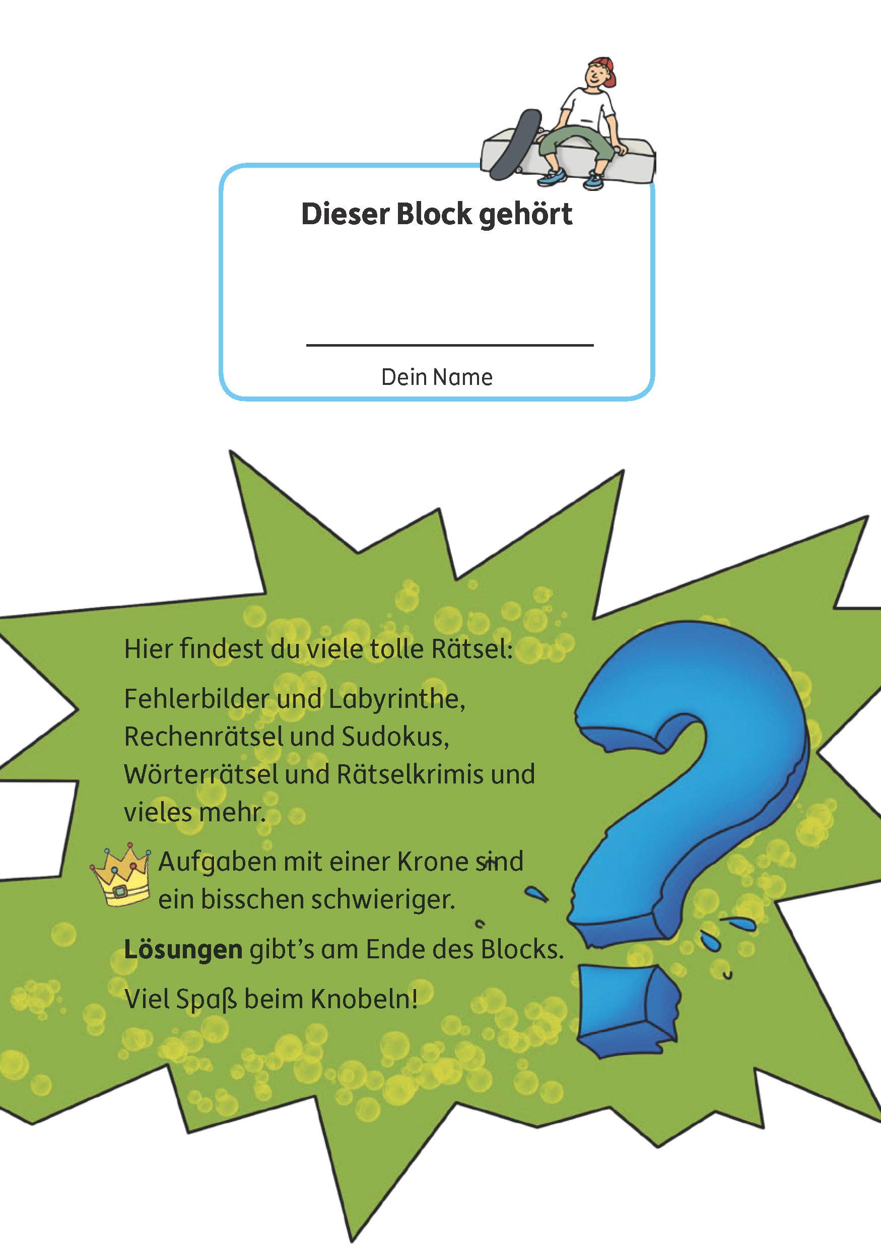 Ratseln, knobeln, logisches denken - t635 - ratselblock ab 10 jahre, band 1: Kunterbunter Rätselspaß: Labyrinthe, Fehler finden, Kreuzworträtsel, Sudokus, Logicals u.v.m.: 635