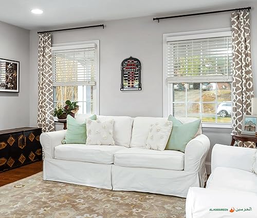 Miniatura 10 de Reloj digital musulmán LED el reloj de pared islámico perfecto para tiempos de oración en el hogar, la oficina y la mezquita, plata 4008