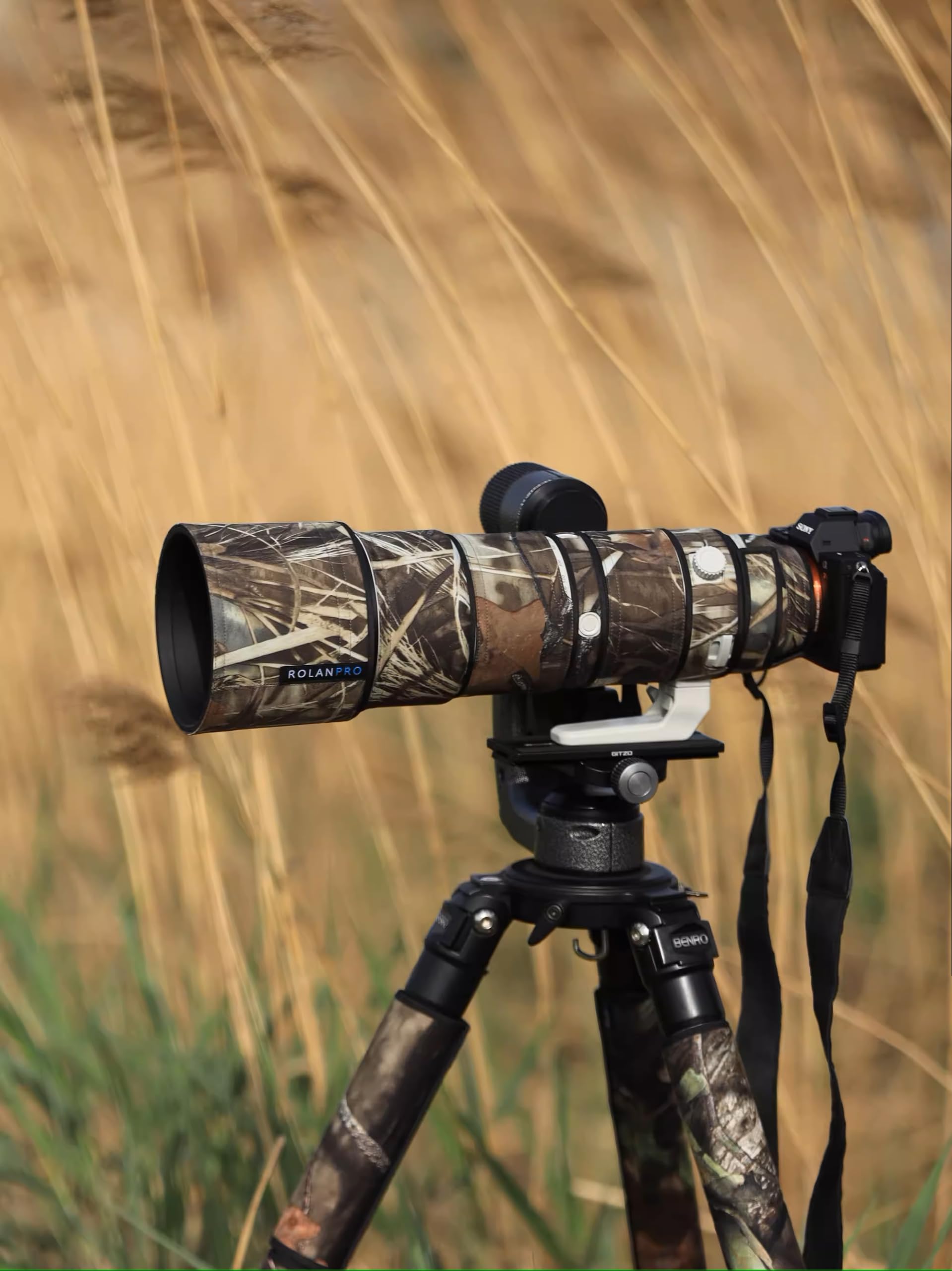 Custodia Impermeabile ROLANPRO Camoflaggiata per Sony FE 200-600 mm - Dettaglio