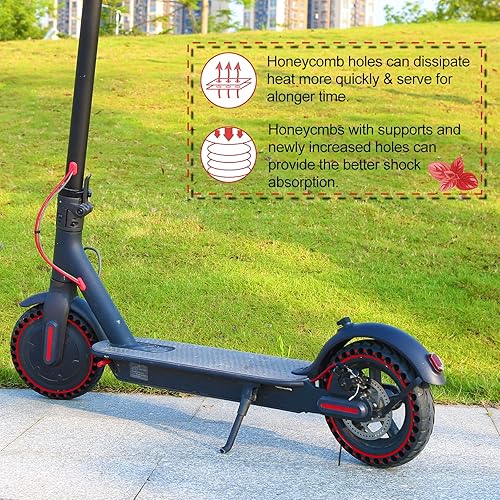 Miniatura 2 de BANGTING 2PCS 8.5x2 inches Solid Tires for Electric Scooter, 8 1/2 x2 Tire for Gotrax GXL V2 / XR/APEX, 50/75-6.1 Tire Replacement for Xiaomi Pro 2