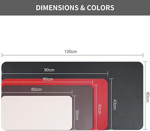 Miniatura 7 de KINGFOM - Protector de escritorio para oficina, organizador de cuero sintético secante con superficie cómoda para escritura