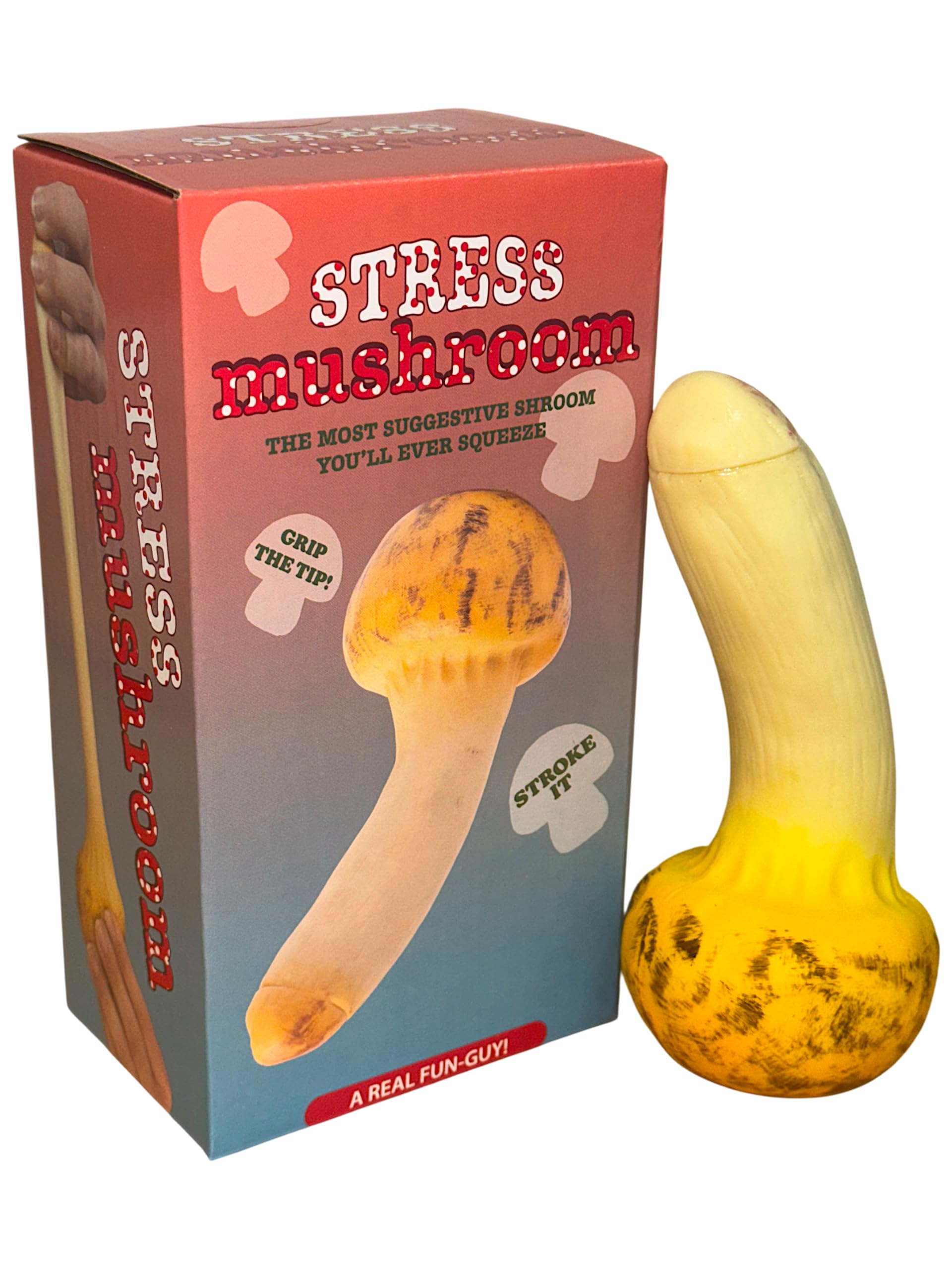 Diabolical DP1302 Stress Mushroom, Funny Stress Balls for Adults Secret Santa Gifts for Work Colleagues Under 10 Pounds