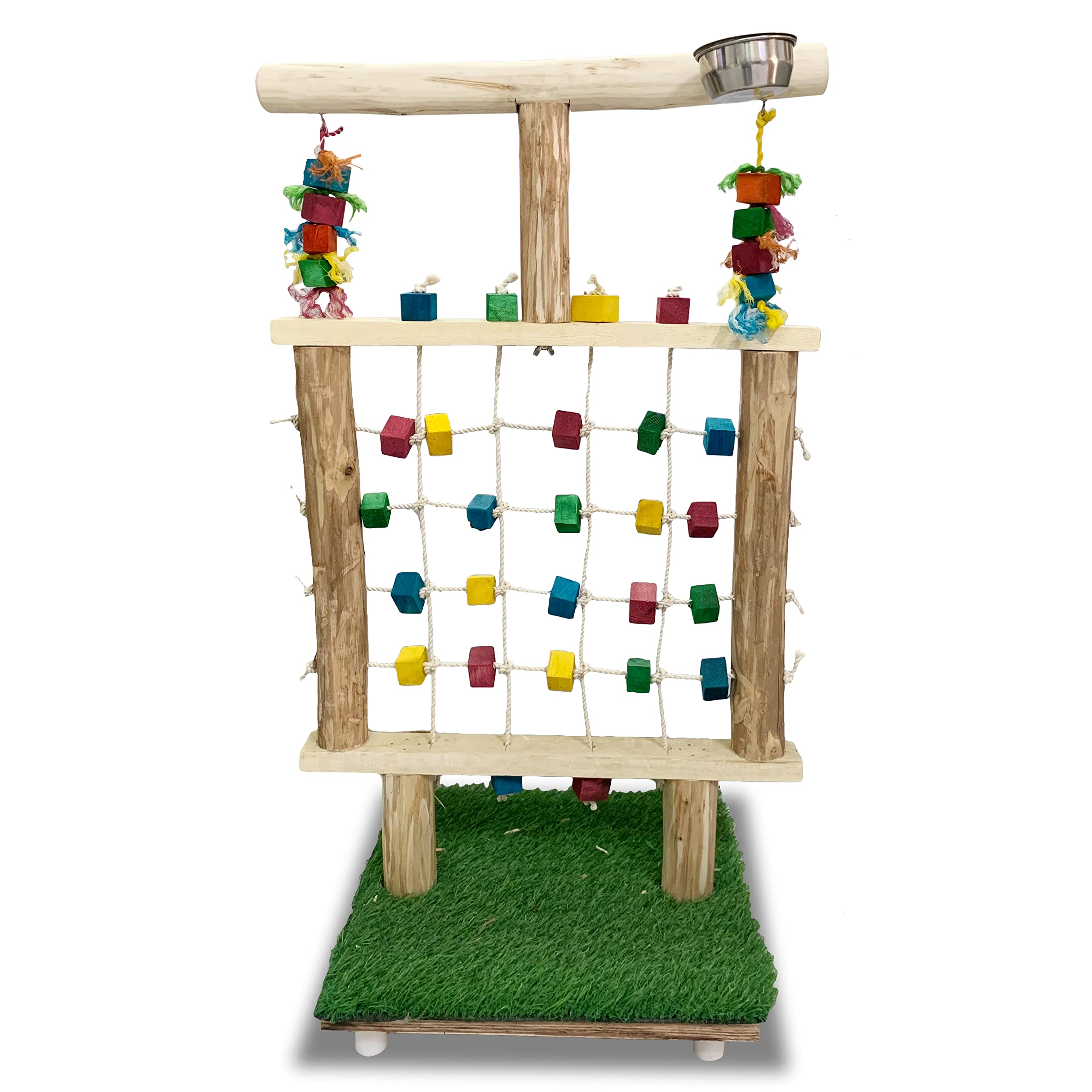 Congo® 3.2 FT/ 97cm Color Net Stand Training Exercise Made with Natural Wood Playful Bird Stand for Conure, Amazon, Senegal, African Grey, Macaw, Cockatoo, Eclectus and Other Birds Piece of 1 (B09RVZWWVG) Amazon Price History, Amazon Price Tracker