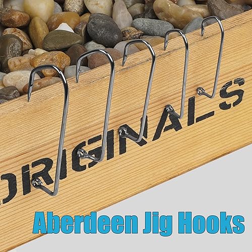 Miniatura 6 de 100 ganchos de plantilla Aberdeen con curva redonda de 90 grados, ganchos de plantilla de mango largo extra fuertes, ganchos de acero de alto