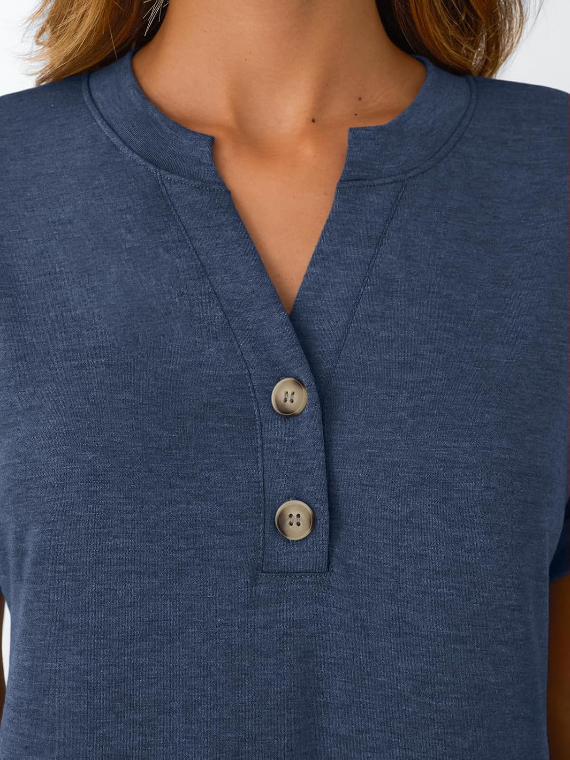 AUTOMET Women's Short Sleeve Shirts Henley Dressy Casual Summer Tops 2026 Spring Fashion Trendy Cute T-Shirts - Image 5