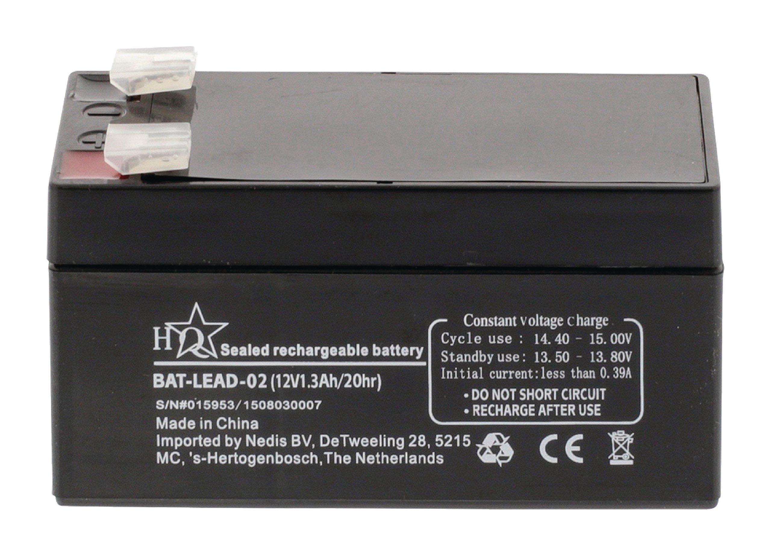 HQ 12 V 1.3 Ah universale batteria ricaricabile al piombo acido sigillata