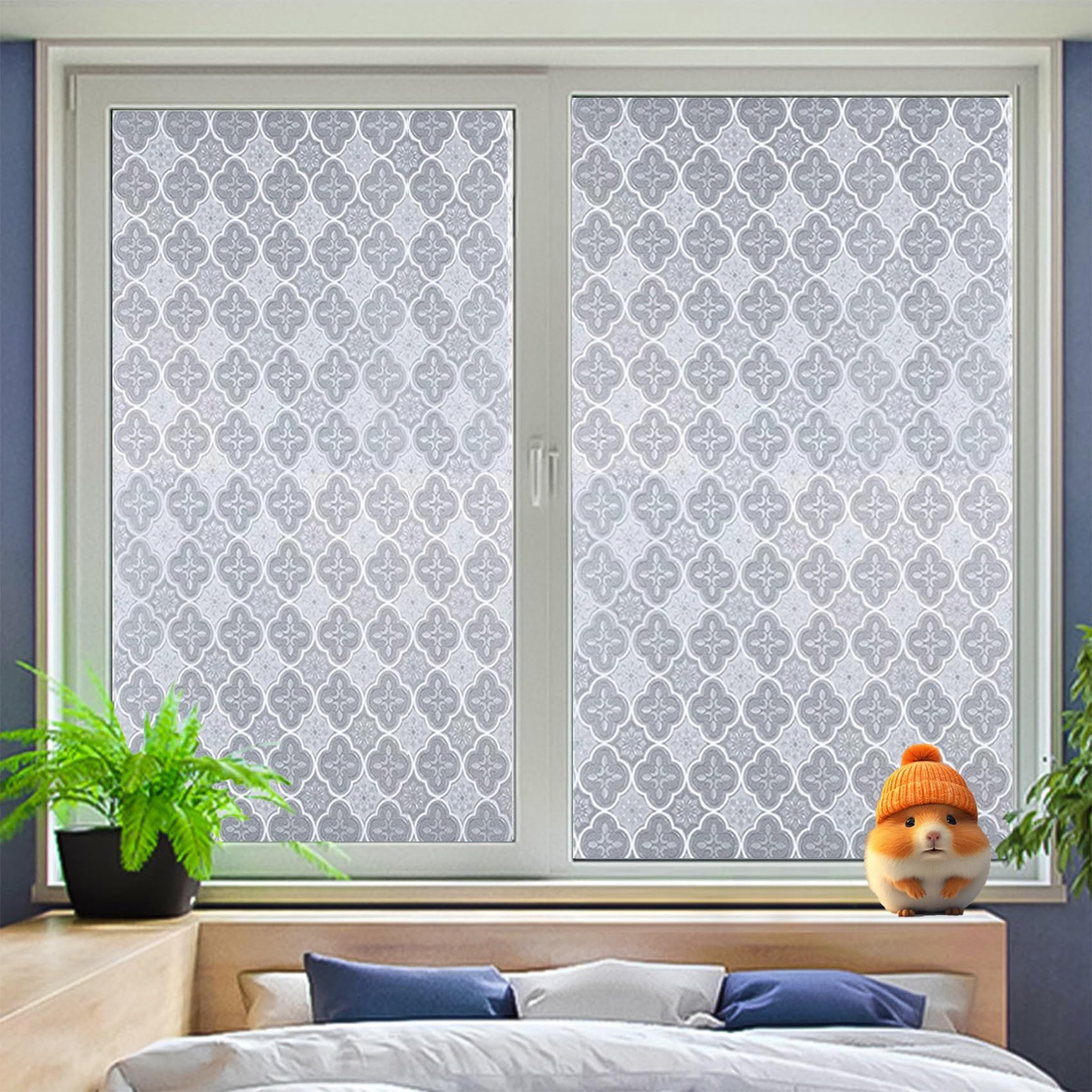 Pellicola Decorativa Per Finestre Effetto Smerigliato Marocco – Static, UV 97%, 89,9x300 Cm, Rimovibile, Non Adesiva