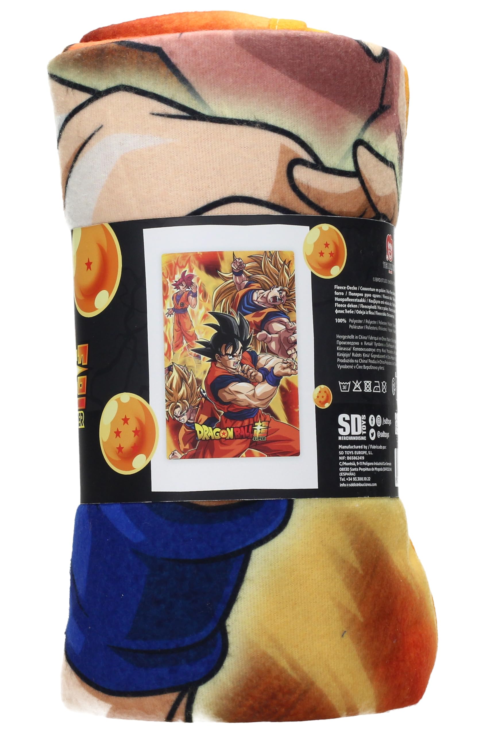SD TOYS - Coperta 100 x 150 cm Battle of Gods Goku States Dragon Ball Super