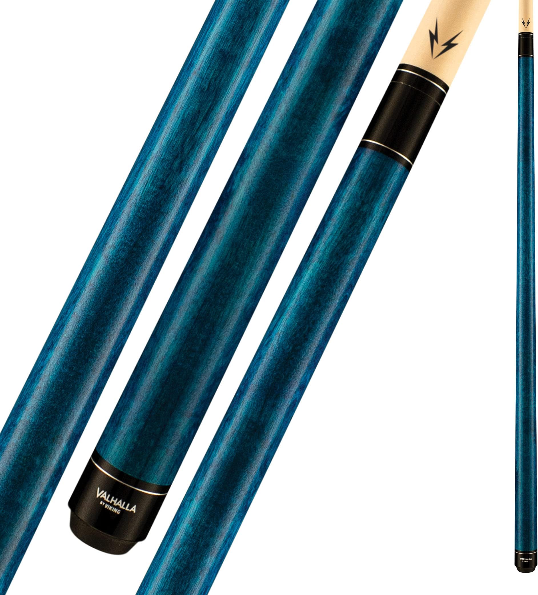 Viking Valhalla 100 Series No Wrap 2 Piece 58” Pool Cue Stick, Billiard Cue Stick, Bar or House Use for Men or Women