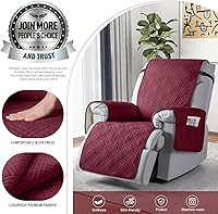 Vista 13 de TAOCOCO Funda impermeable para silla reclinable, antideslizante, de gran tamaño, para silla reclinable con bolsillo, funda para silla reclinable