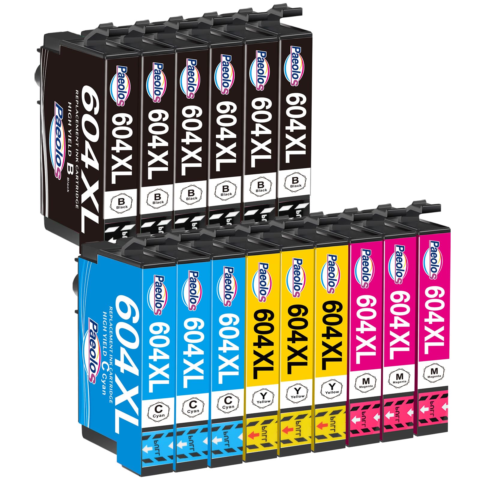 15x 604XL Cartucce Compatibili per Epson 604 604XL Multipack per Epson Expression Home XP-2200 XP-2205 XP-3200 XP-3205 XP-4200 XP-4205 Workforce WF-2910 WF-2930 WF-2950 (15 Pezzi)