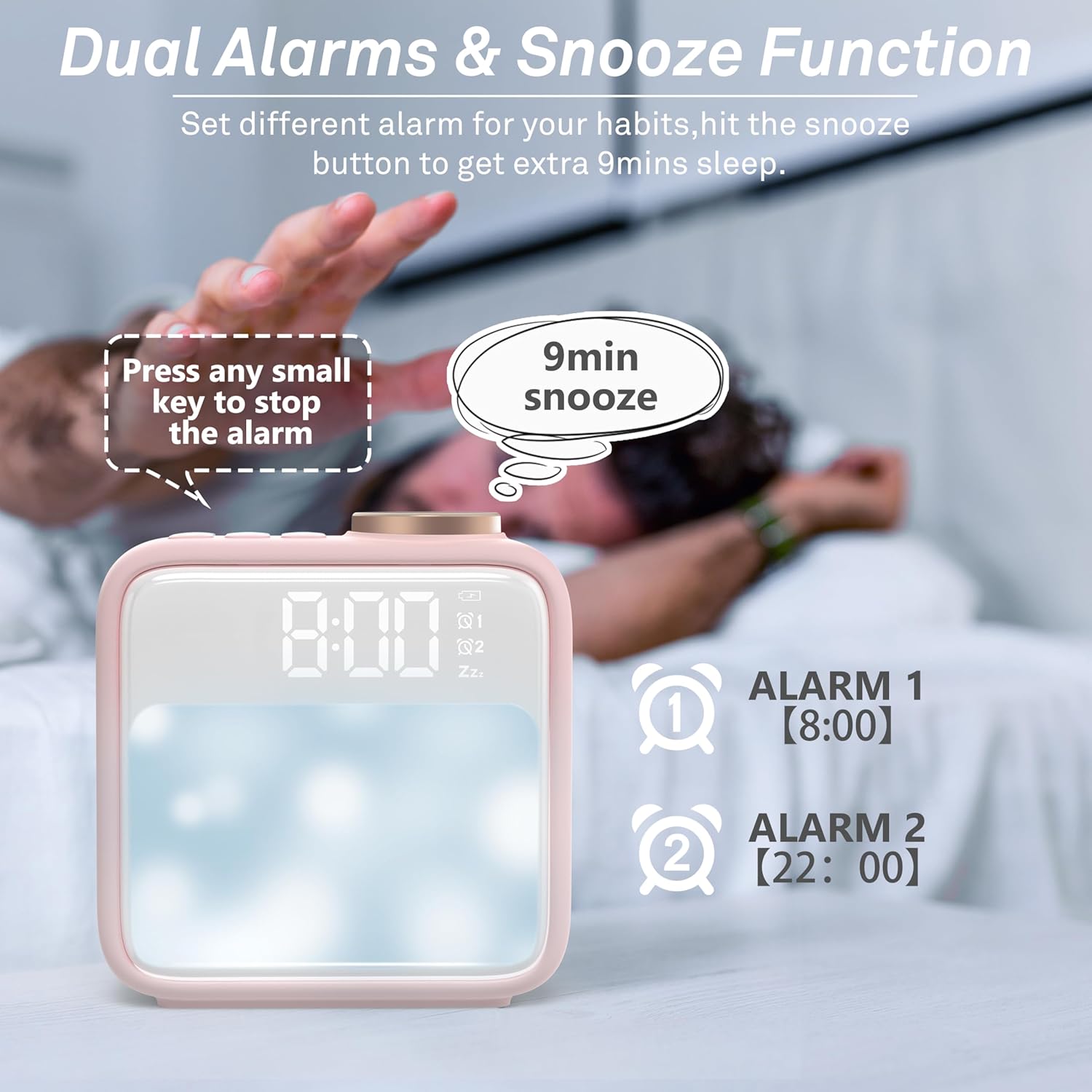 Wake Up Happy: The AIRIVO Rechargeable Alarm Clock Review for Heavy Sleepers