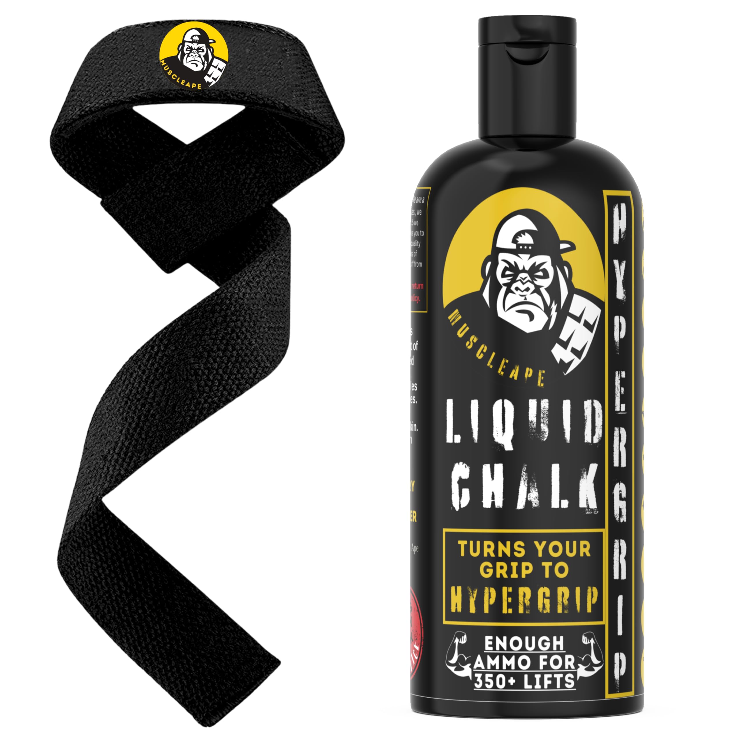 Muscleape Liquid Chalk 500Ml & Lifting Straps for Superior Titanium Strength Dry Grip. Chalk Liquid for Weightlifting, Powerlifting, Gymnastics,& Other Sports. Sufficient for 350+ Lifts. (B0D9RVQM34) Amazon Price History, Amazon Price Tracker