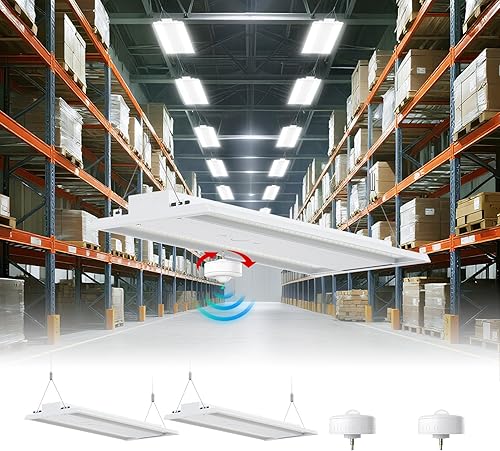 Miniatura 12 de Luz LED Lineal de Alta Bahía para Tienda 210W, Área de Iluminación Central Más Grande, 31500LM, 120-277V, 0-10V, 5000K, Luces LED Lineales de Alta