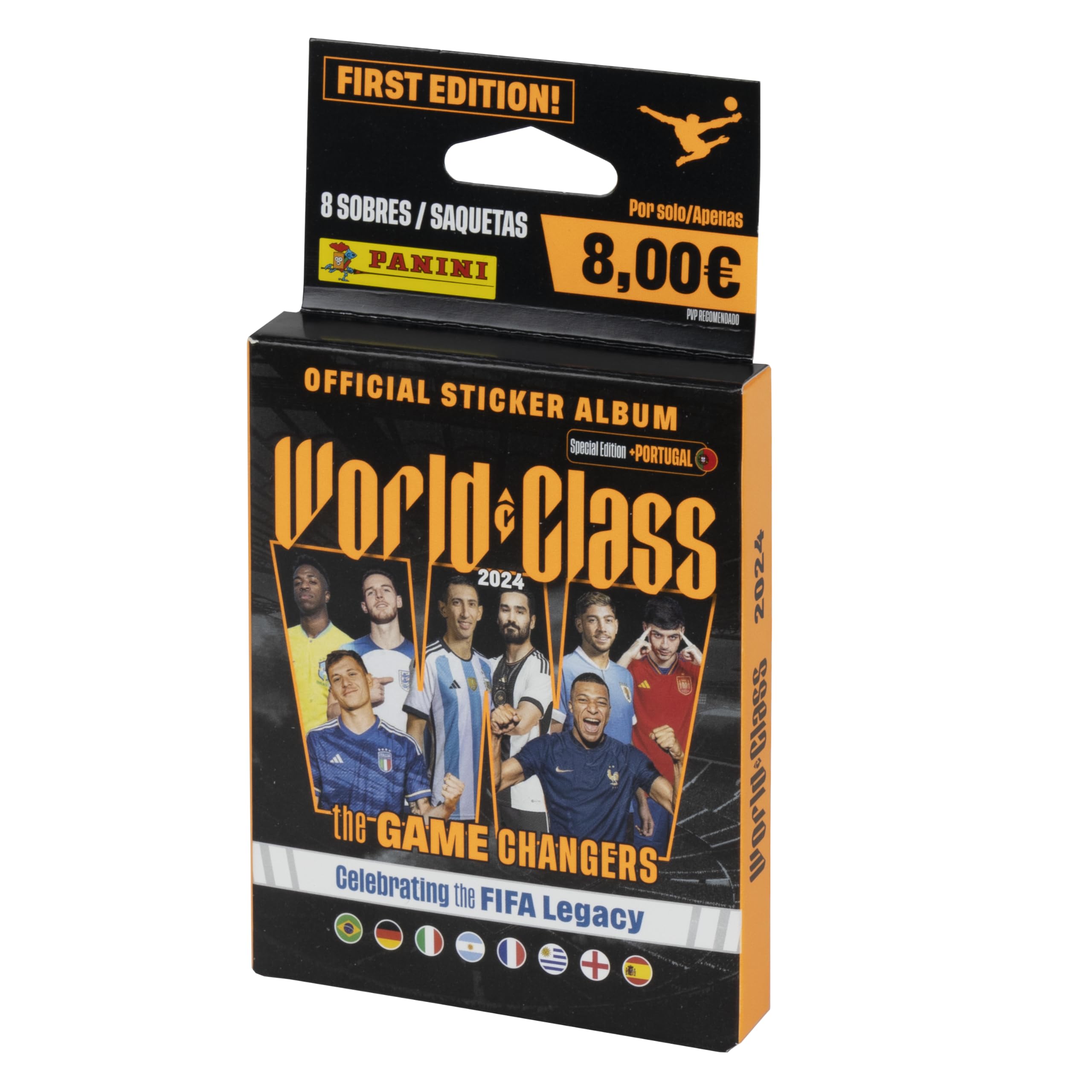 Worls Class 2024-Cromos, Color Negro, Naranja, Normal (Panini 005014kbe8)