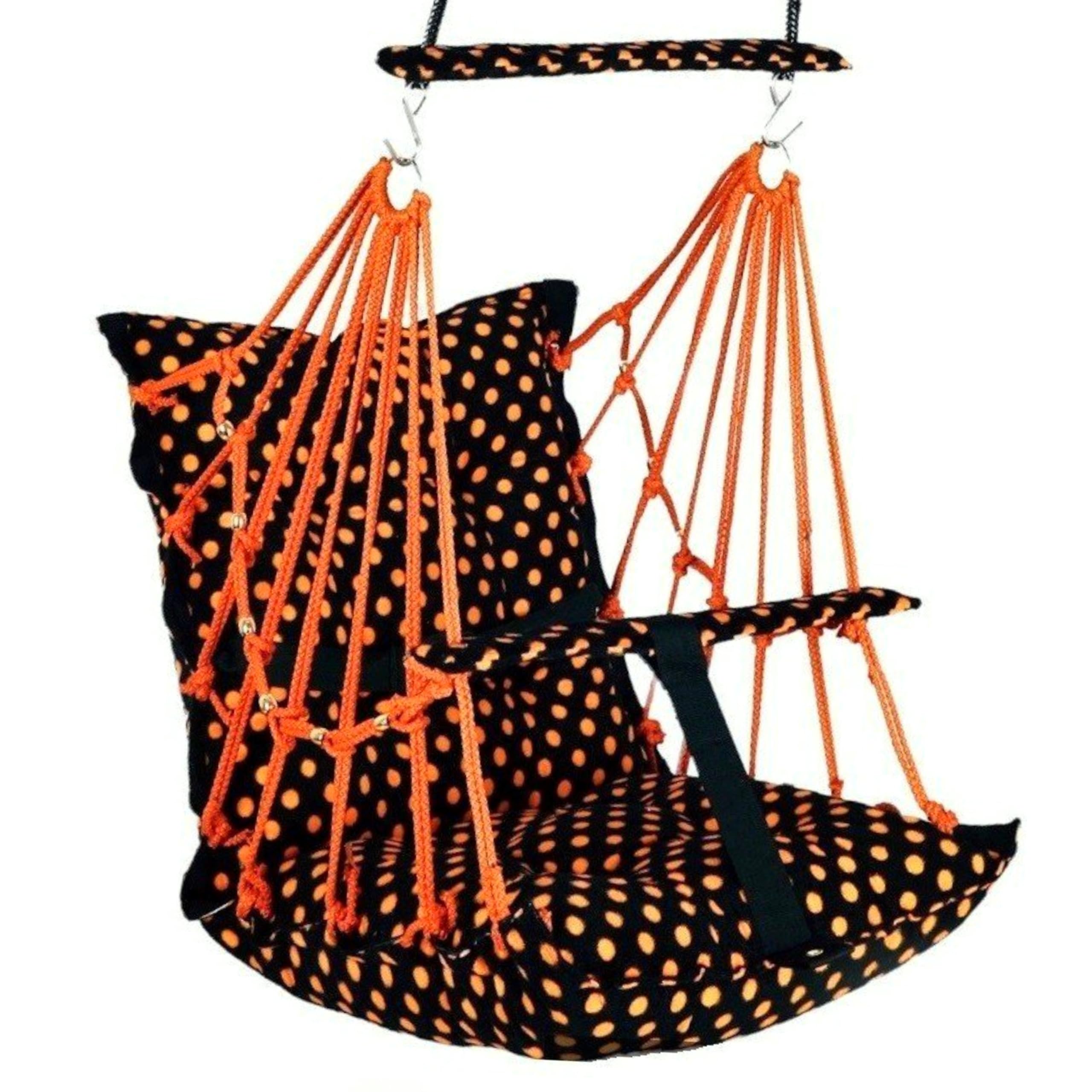 ToyaFox® Cotton Hanging Cradle for Baby Swing for Kids 1-5 Years with Safety Belt,Home and Garden Jhula for Babies Chair Children Swing, palna jokali Cradles dolna oonjal uyyala thottil