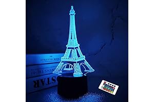 FULLOSUN Eiffel Tower Nightlight 3D Illusion Lamp: A Paris-Themed Luminary