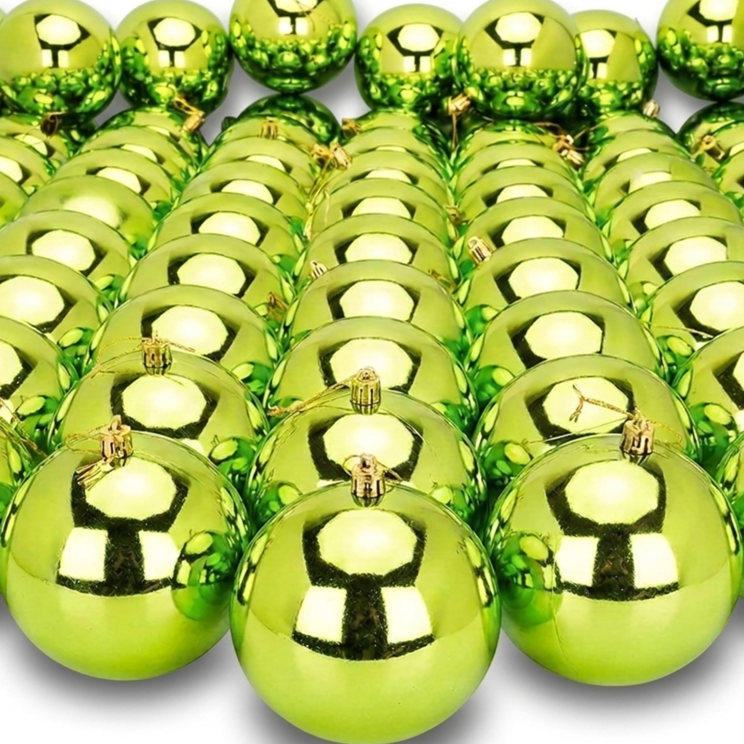 Toyland Gold Toyland® 144 Extra Large 100Mm Christmas Baubles - Christmas Tree Decorations (Gold)