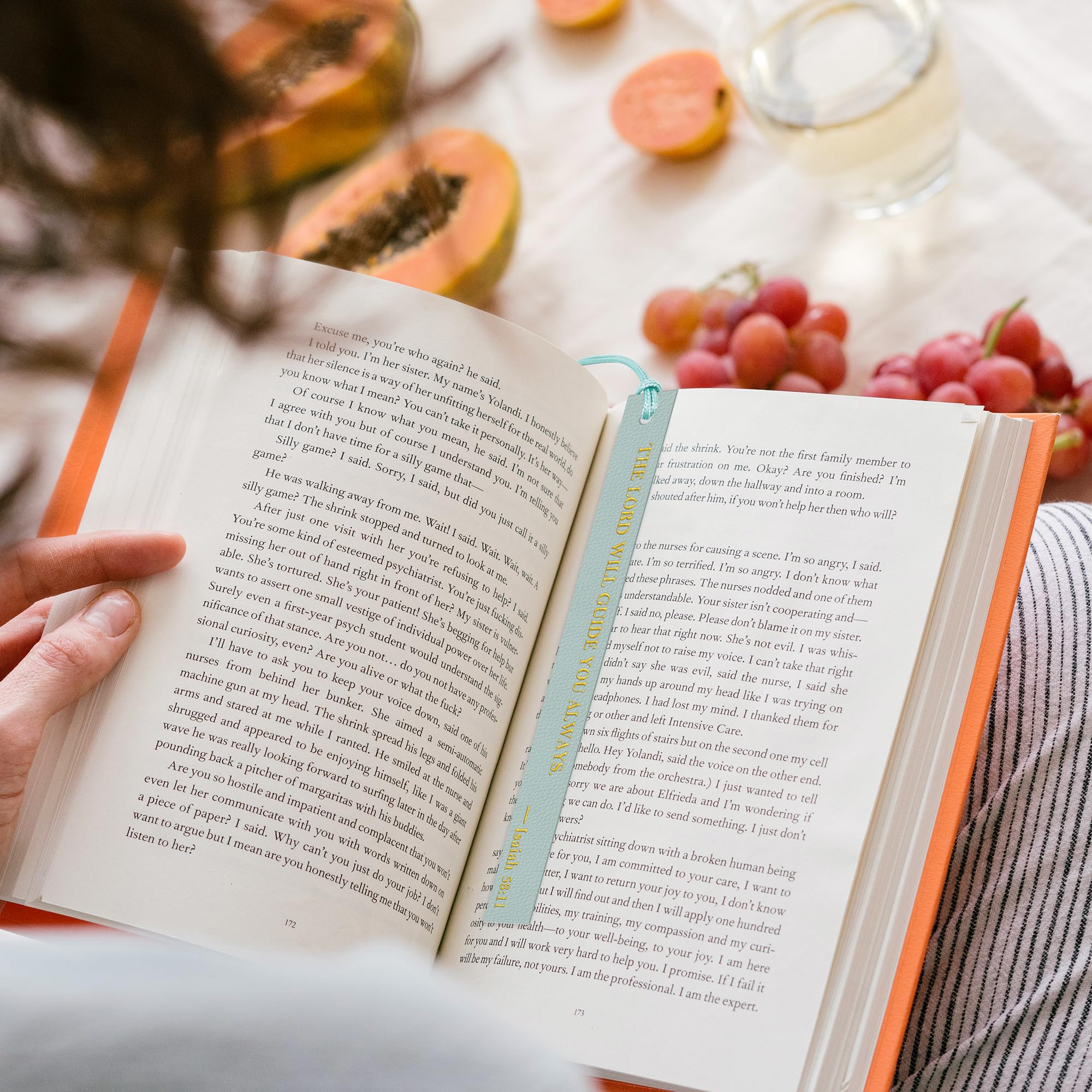 20 marcapáginas cristianos de cuero para adultos | Lindos, marcadores de página, versículos escritos, religiosos, Biblia inspiradora, marcadores de libro (tono frío-1)