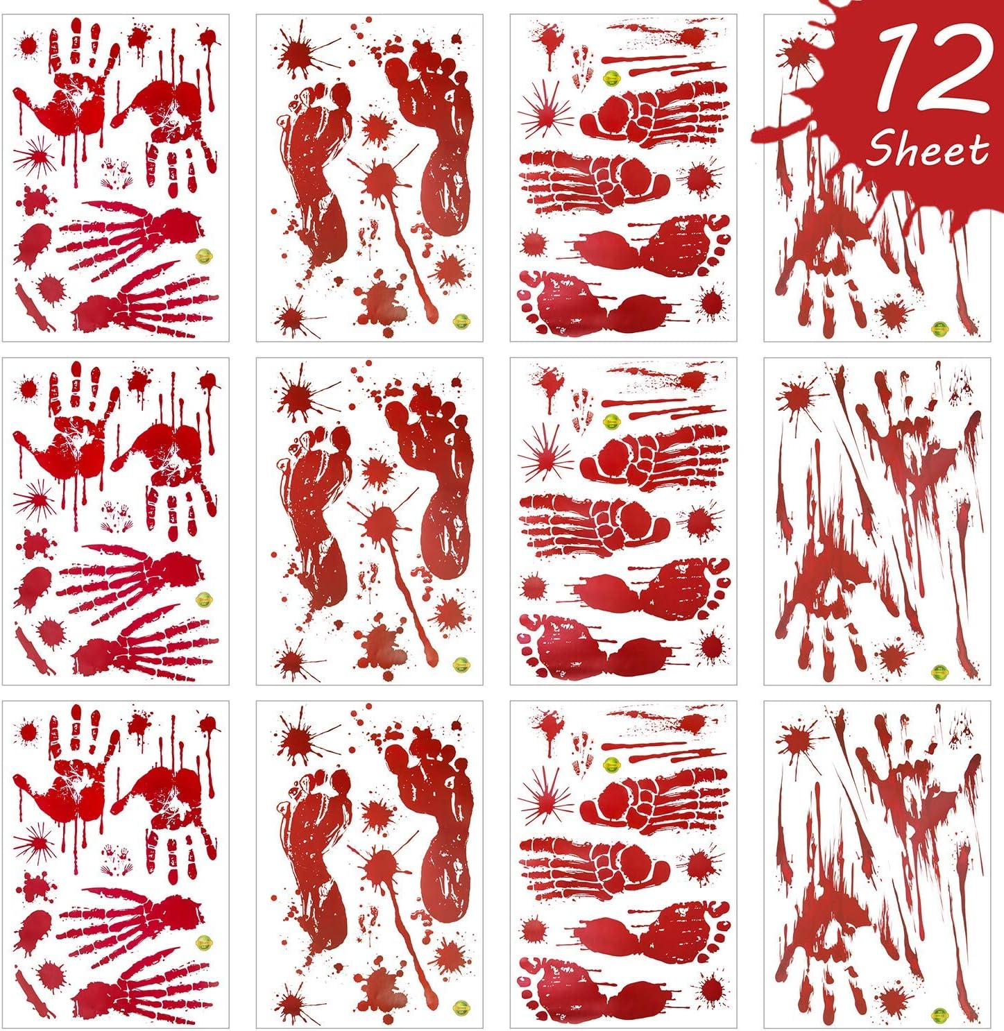 12 Sheets Halloween Decal