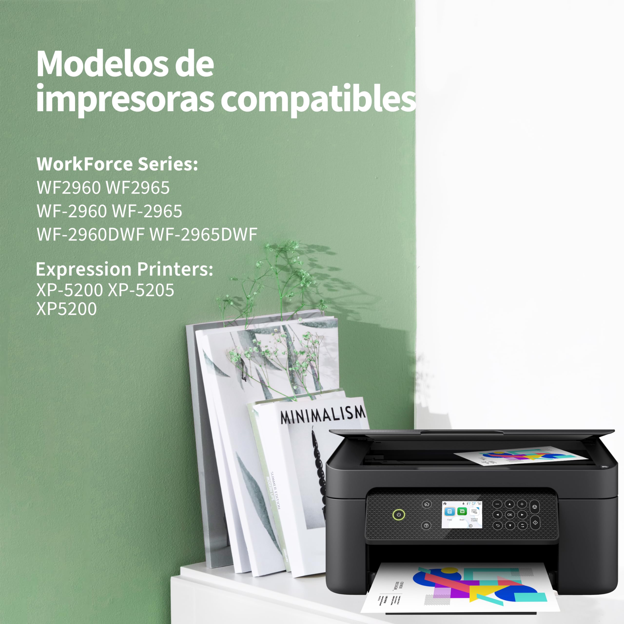 503XL Cartucho de Tinta Compatible con Epson 503XL 503 XL para Expression Home XP-5200 XP-5205 XP5200 XP5205, Workforce WF-2960 WF-2965 WF2960 WF2965 WF-2960DWF WF-2965DWF (15 Paquetes) — view 2
