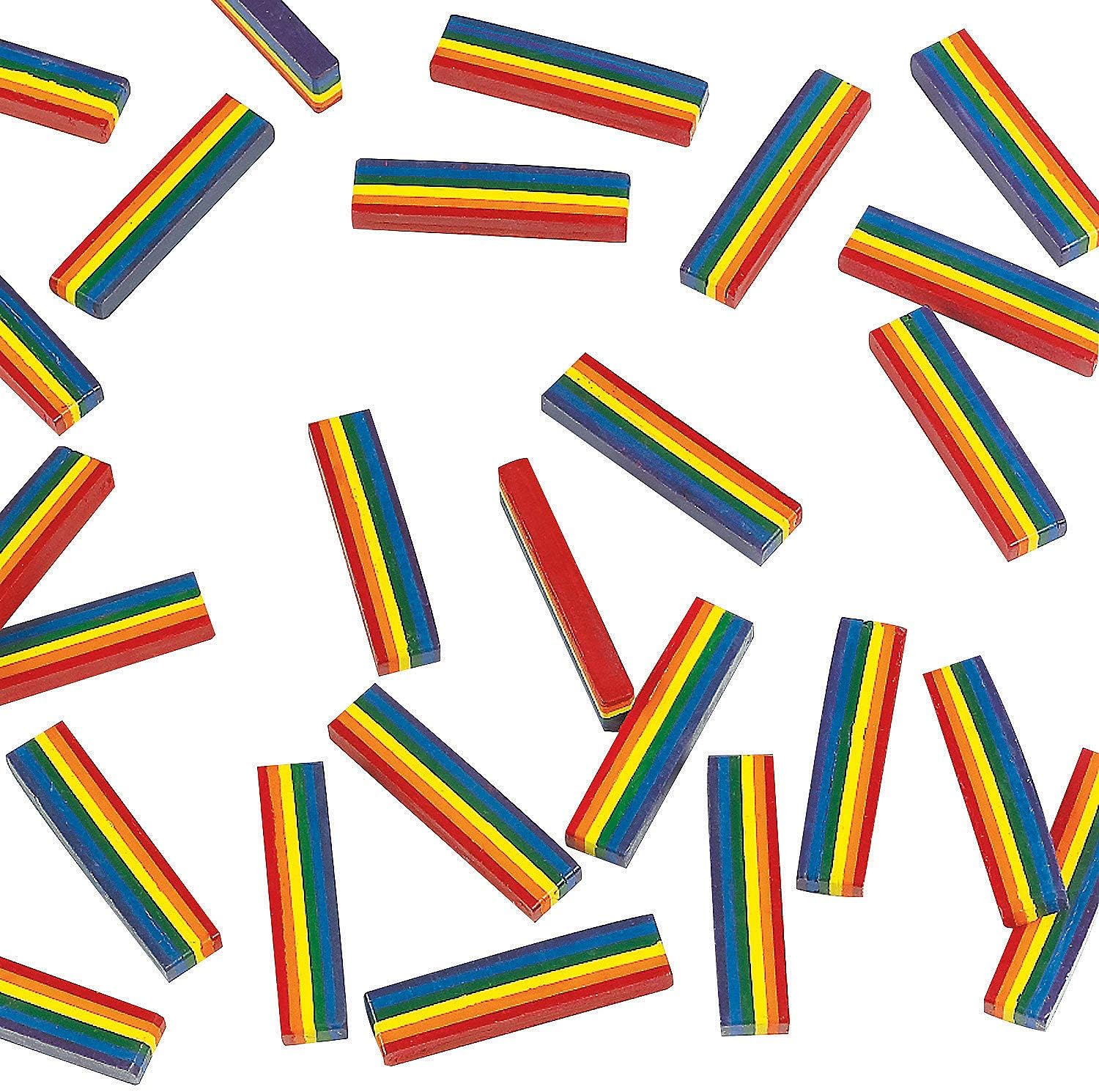 Oriental Trading Company 25 Rainbow Design Crayons