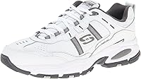 Skechers Men's Vigor 2.0 Serpentine Athletic Sneakers - Memory Foam Cushioning, Leather Upper, Breathable Training Shoes 4.6/5 Stars