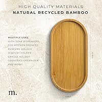 Vista 3 de MaisoNovo Bandeja de jabón de bambú Dispensador de jabón de baño de madera para encimera