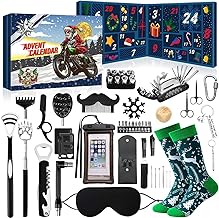 iZoeL Calendrier de l'Avent 2025 Homme Calendrier de l'Avent Homme Outils, Cadeaux Noel - Outil Multifonction et Gadgets de Beauté pour Papa Petit Ami Neveu Oncle Fils
