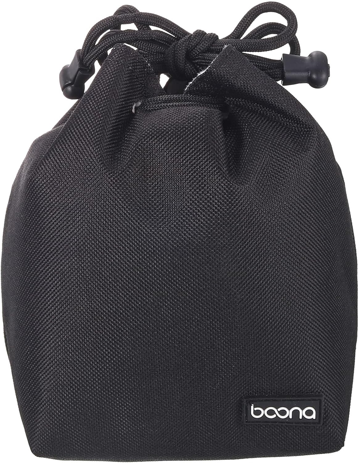 PATIKIL Soft Drawstring Lens Case, Lens Pouch Bag with Cotton Pad 5.91" x 3.94" Thick Fleece Cloth Camera Lens Bag for SLR Lens Water Cups, Grey