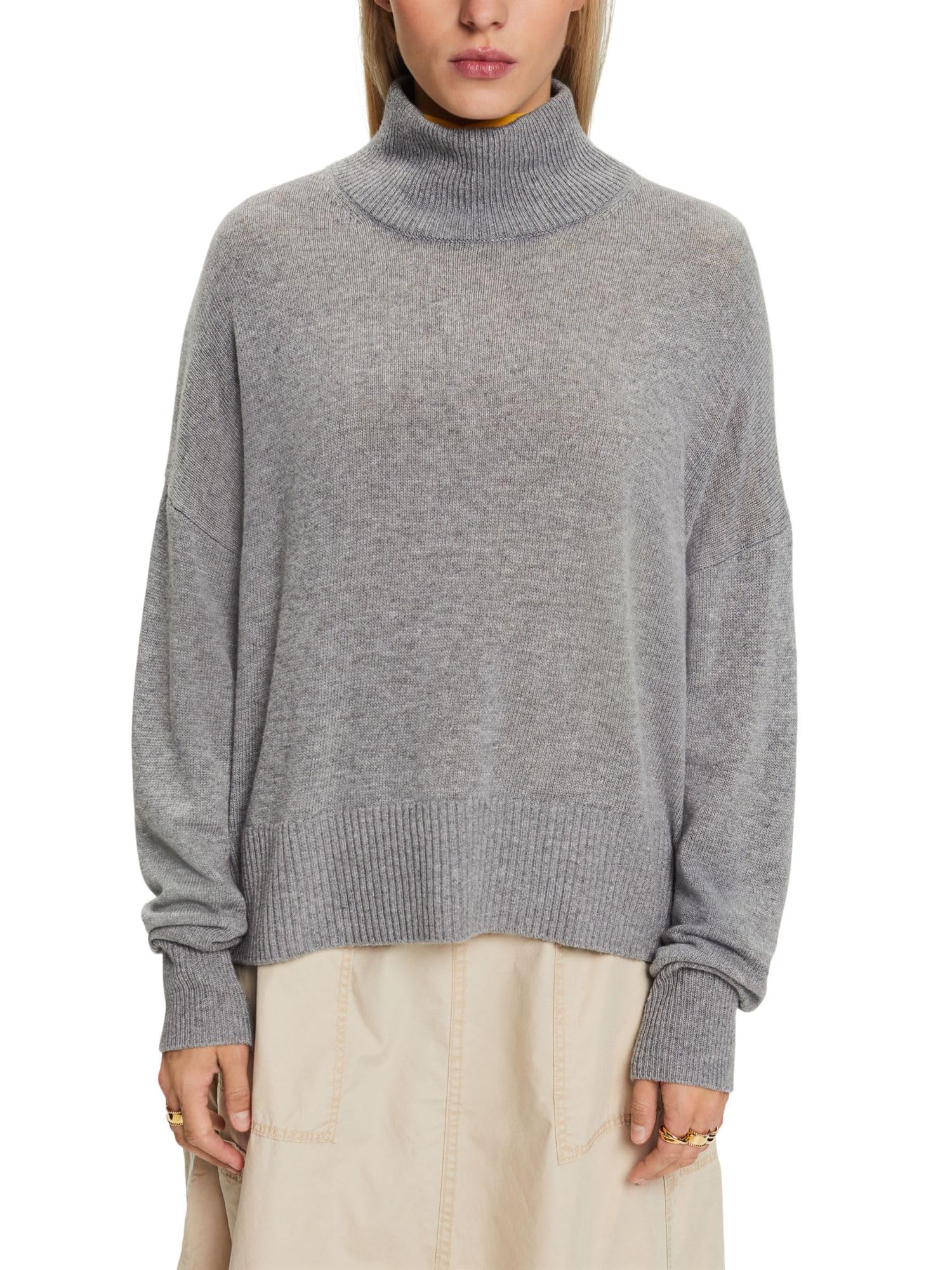 ESPRIT Women's 103EO1I306 Pullover Sweater, 039/MEDIUM Grey 5, XXS