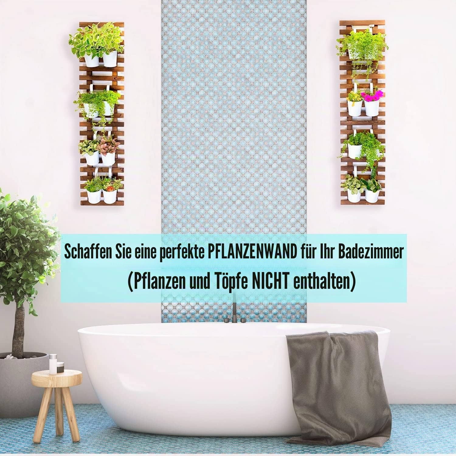 ShopLaLa Wand-Pflanzenhalter – Hängende Pflanzgefäße für drinnen und draußen
