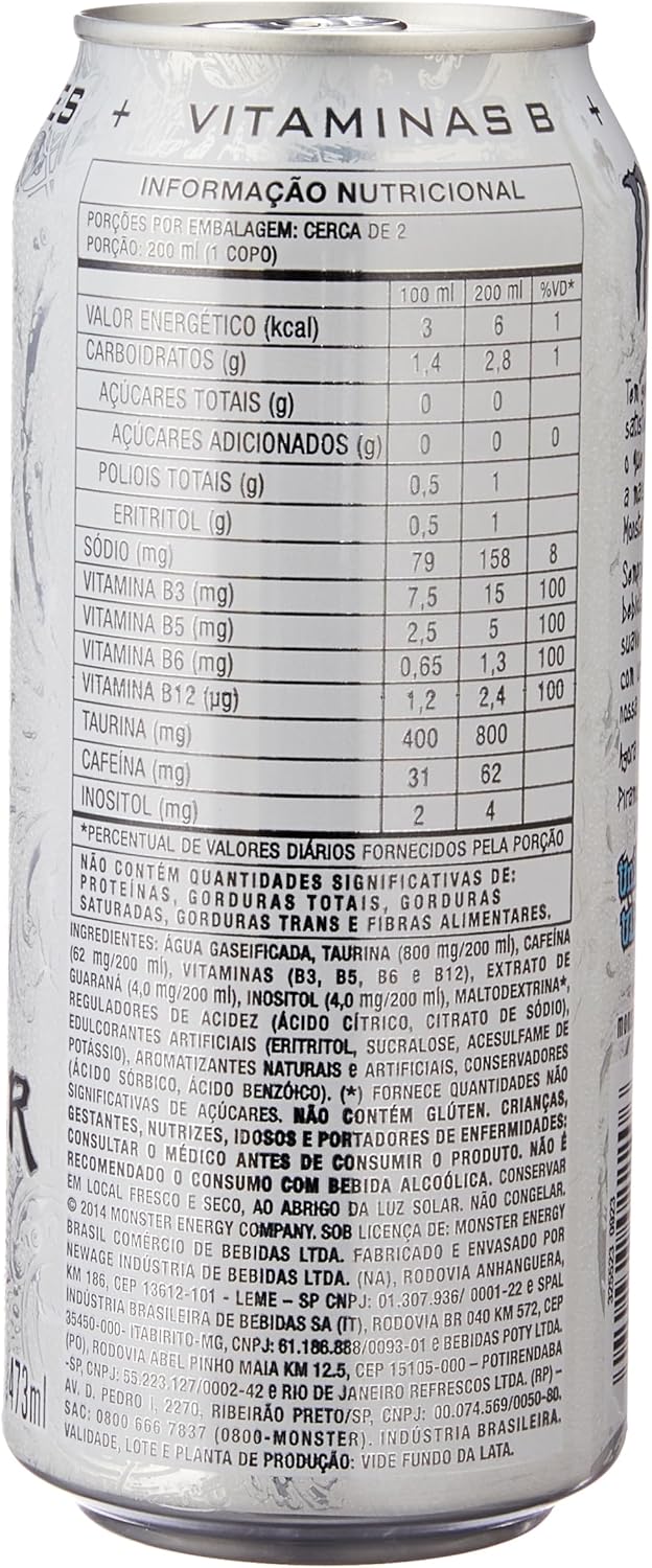 Avaliação Pack De Monster Ultra 473Ml - Unidade 6 Unidades 2 81Jdecp1Btl. Ac Sl1500